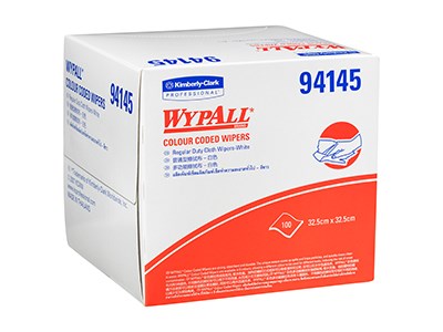 Wypall Cloth Wipers (White) 32.5 x 32cm - Box/100
