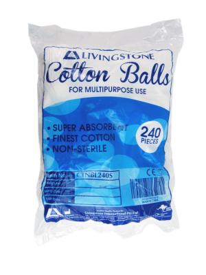 Livingstone Natural Absorbent Nonsterile Cotton Balls