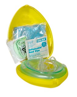 Pocket Mask + Oxygen Inlet