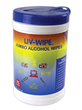 LIV-WIPE Antibacterial Alcohol Wipes 70% Isopropyl - Tub
