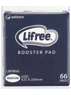 LIFREE COMFITDRY BOOSTER PAD MEDIUM - Ctn/3