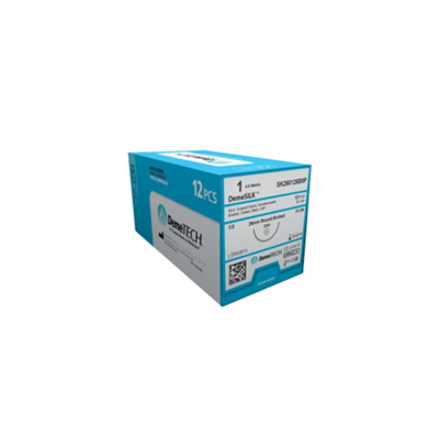 DEMESILK SILK SUTURE 2/0 24MM 3/8C R/C 75CM 12S