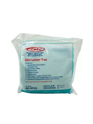 Skin Lesion Tray with a Fenestrated Drape Single-Use Sterile
