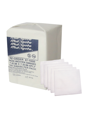 Multigate Non-Woven Gauze Swabs Wound Dressing 7.5cm x 7.5cm