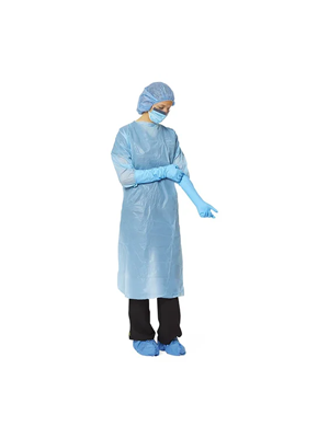 Gown Standard Medline Polyethylene Thumps Up 