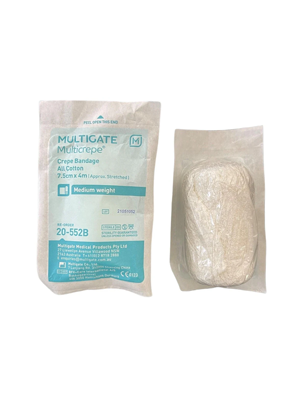 Crepe Bandage Sterile Multicrepe Medium Weight 7.5cm