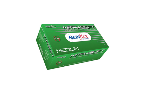 Gloves Nitrle Mediflex Nitraoft Med 200s