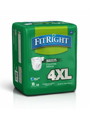 FITRIGHT® Bariatric Brief Size 4XL 2054mls - Ctn/32