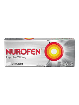 Nurofen Ibuprofen Pain & Inflammation Relief Tablets 200mg 24's