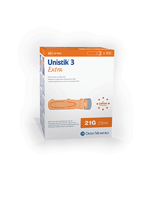 Unistik 3 Extra Safety Lancets Single Use