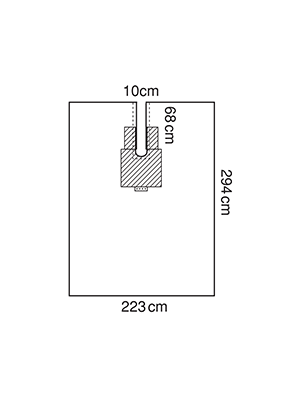 Drape Orthoarts Sterile Body Split Halyard Health 223 cm x 294 cm