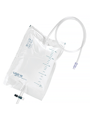 Ugo 2L Drainage Bags Tap "T" Single Use Non-Sterile