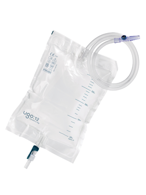 Ugo 2L Drainage Bags Catheter Support Tap Lever Sterile