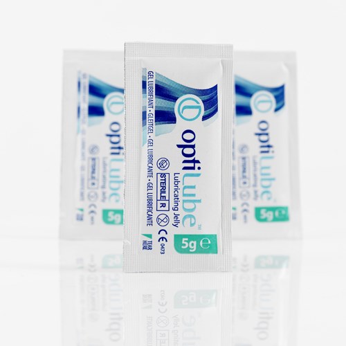 OptiLube Gel Sachet Sterile Lubricating Jelly 5g - Box/150