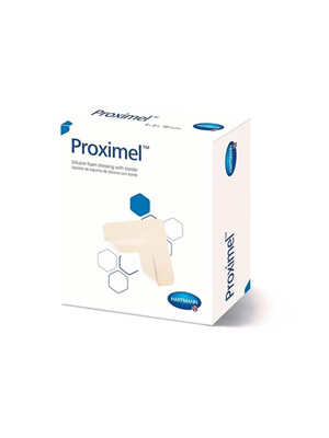 Proximel Gentle Silicone Five-Layer Foam Bordered Dressing 4x12
