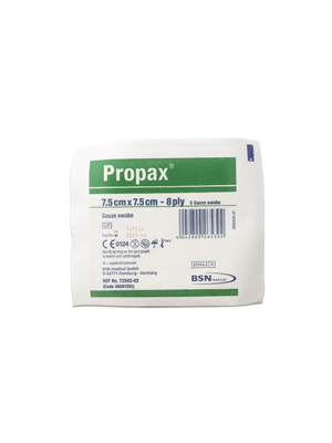 Gauze Swabs Propax Sterile 7.5x7.5cm