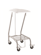 Single Linen Skip With Foot Operated Lid and Lockable Castors