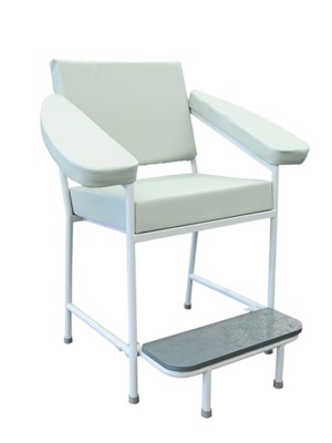 Blood Collection Chair with Arm rests and Folding Footrest