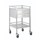 Trolley Double Drawers Stainless Steel 50x50x90 cm