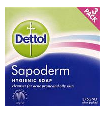 SAPODERM SOAP 125g - Pkt/3