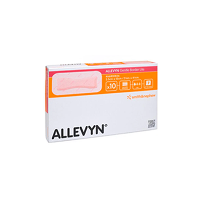 Gentle Border Lite Foam Dresing ALLEVYN, Silicone Adhesive 5.5cm x 12cm