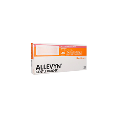 Gentle Border Foam Dressing ALLEVYN, Absorbent, 10cm x 25cm