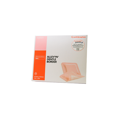 Gentle Border Foam Dressing ALLEVYN, Absorbent, 12.5cm x 12.5cm
