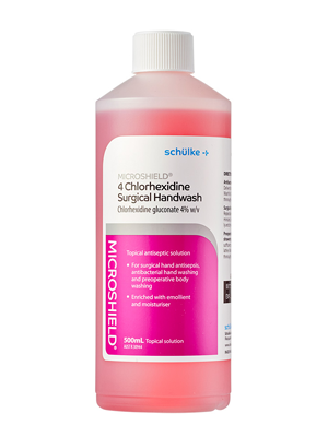 MICROSHIELD® 4 Chlorhexidine Surgical Handwash 500mL