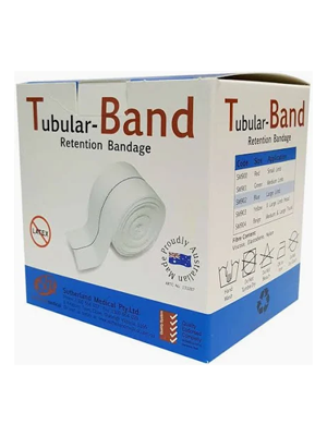 Tubular Band Retention Bandage Blue 7.5cm x 10m Latex Free