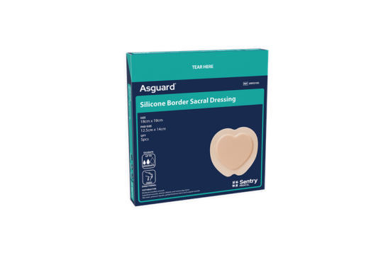 Sacral Asguard Silicone Adhesive Border Dressing 18cm x 18cm