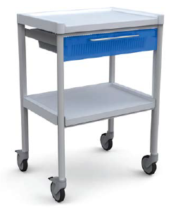 STORAGE TROLLEY SPECTRA 1 DRAWER 700 x 500 x 1000mm YELLOW