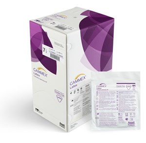GAMMEX® Surgical Rubber Latex Gloves Natural Size 6.5 - Box/50
