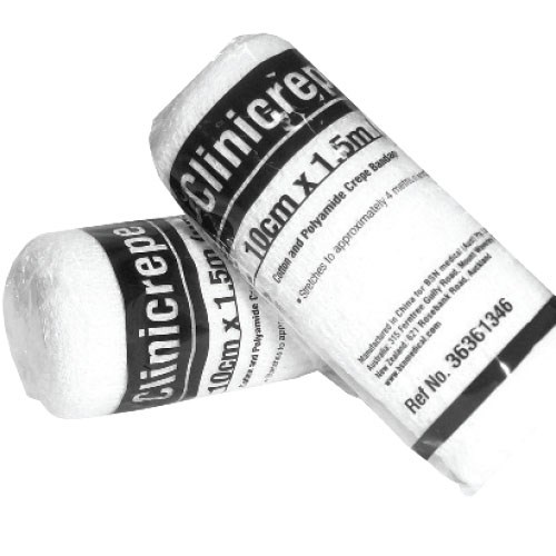 Clinicrepe® Cotton Polyamide Crepe Bandage, 15cm x 1.5m – Pkt/12