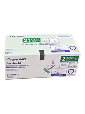 Surshield Safety Winged Infusion Set 21G x 19mm 9cm