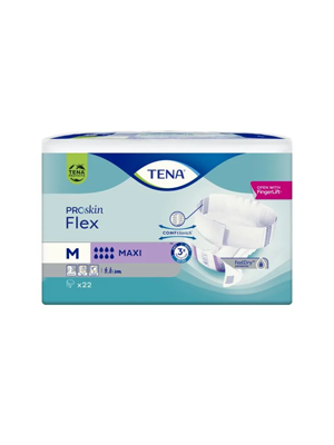 Pad Tena Flex Maxi Medium Proskin Feel Dry Advanced Pack of 22