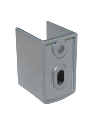 Curtain Fitting Wall Mount, Sturdy/Durable Socket Track, Silver
