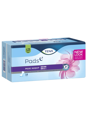 TENA® Pads Maxi Night Lilac 6.5 Absorbency Level - Ctn/3