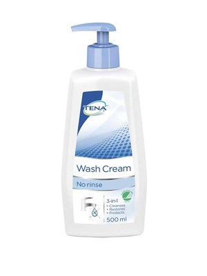 TENA WASH CREAM PUMP 500mL - Ctn/10