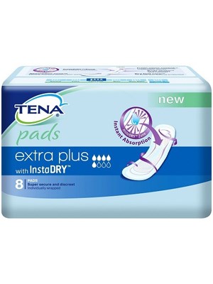 TENA PADS EXTRA PLUS INSTADRY - Ctn/6