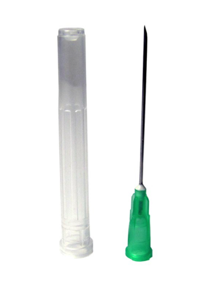 Terumo AGANI Hypodermic Needles 21G x 38mm (Green) - Box/100