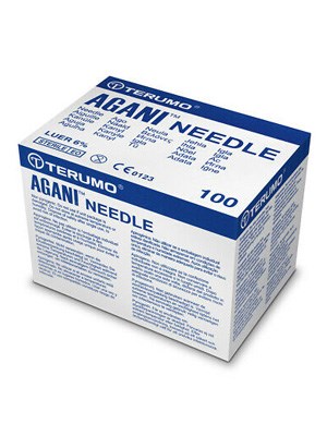 Terumo AGANI Hypodermic Needles 23G x 25mm (Blue) - Box/100