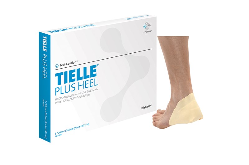Tielle Plus Adhesive Foam Dressing Heel 20cm x 26.5cm - Box/5