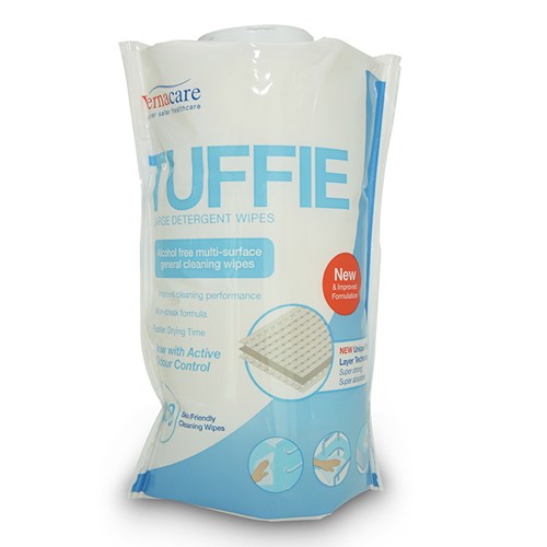 Tuffie Detergent Wipes Flexician - Ctn/6