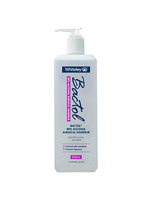 90% Alcohol Surgical Handrub Sanitiser Antiseptic 500ml Bactol
