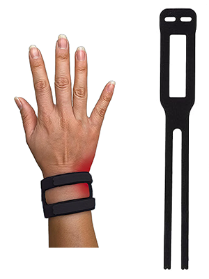 Wrist Brace - Adjustable Flexible Support WristWidget Black One size