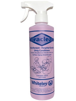 Viraclean® Hospital Grade Disinfectant 500mL Spray Bottle 