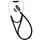 Harvey Elite Cardiology Stethoscope w Stainless DoubleHead Chestpiece BLACK