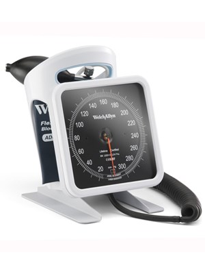Desk Aneroid Sphygmomanometer with FlexiPort Blood Pressure Cuff 